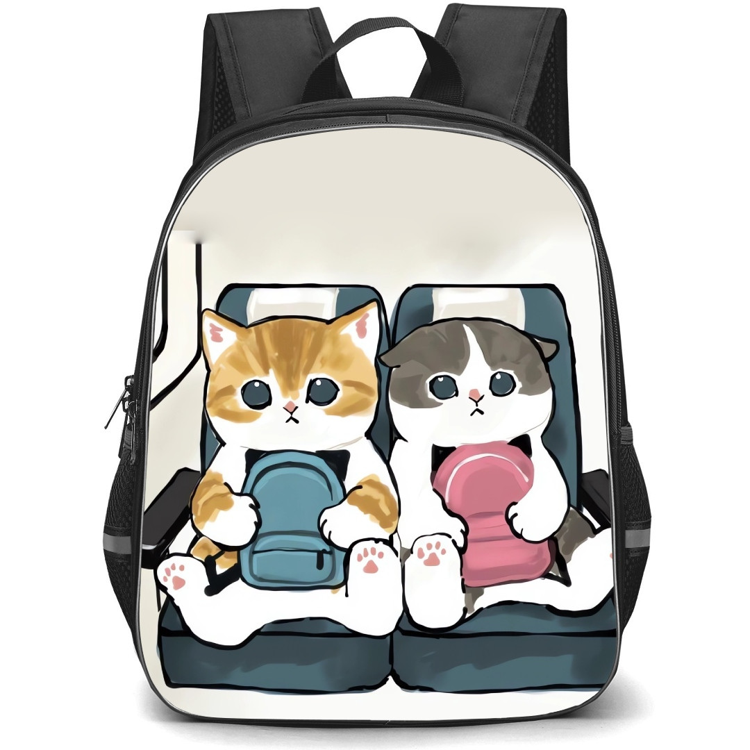 Mofusand School Backpack StudentPack - Characters Holding Bag Illustration