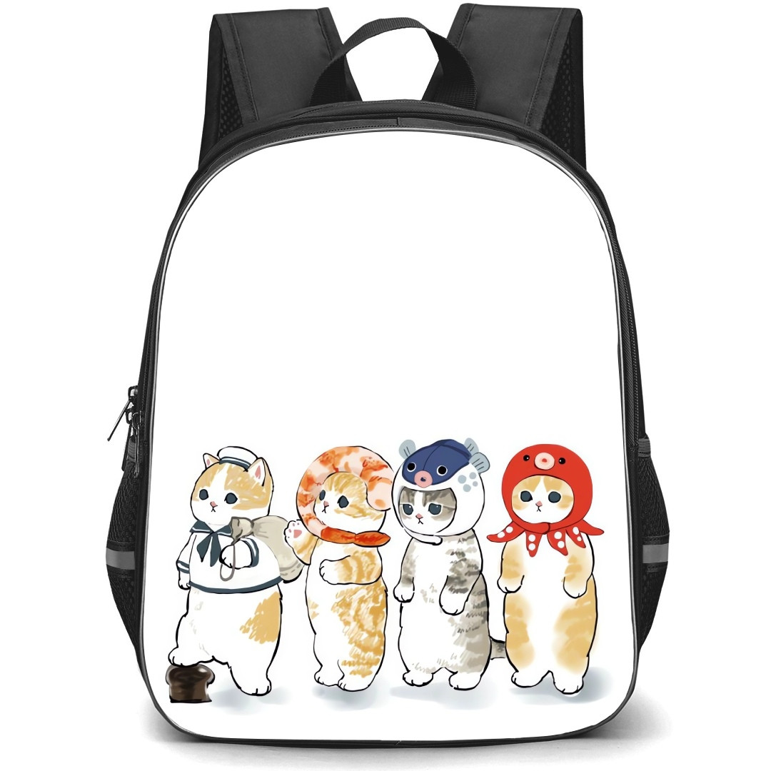 Mofusand School Backpack StudentPack - Characters Seafood Costumes Illustration