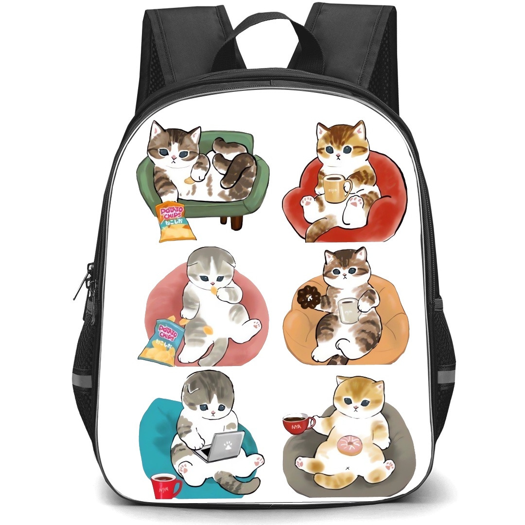 Mofusand School Backpack StudentPack - Characters Sitting Collage
