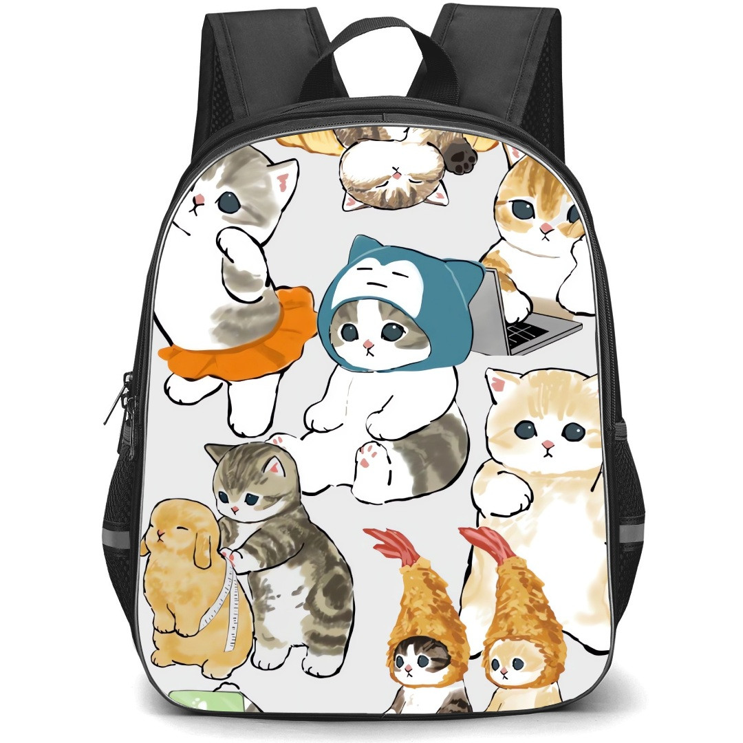 Mofusand School Backpack StudentPack - Characters Using Phone Illustration
