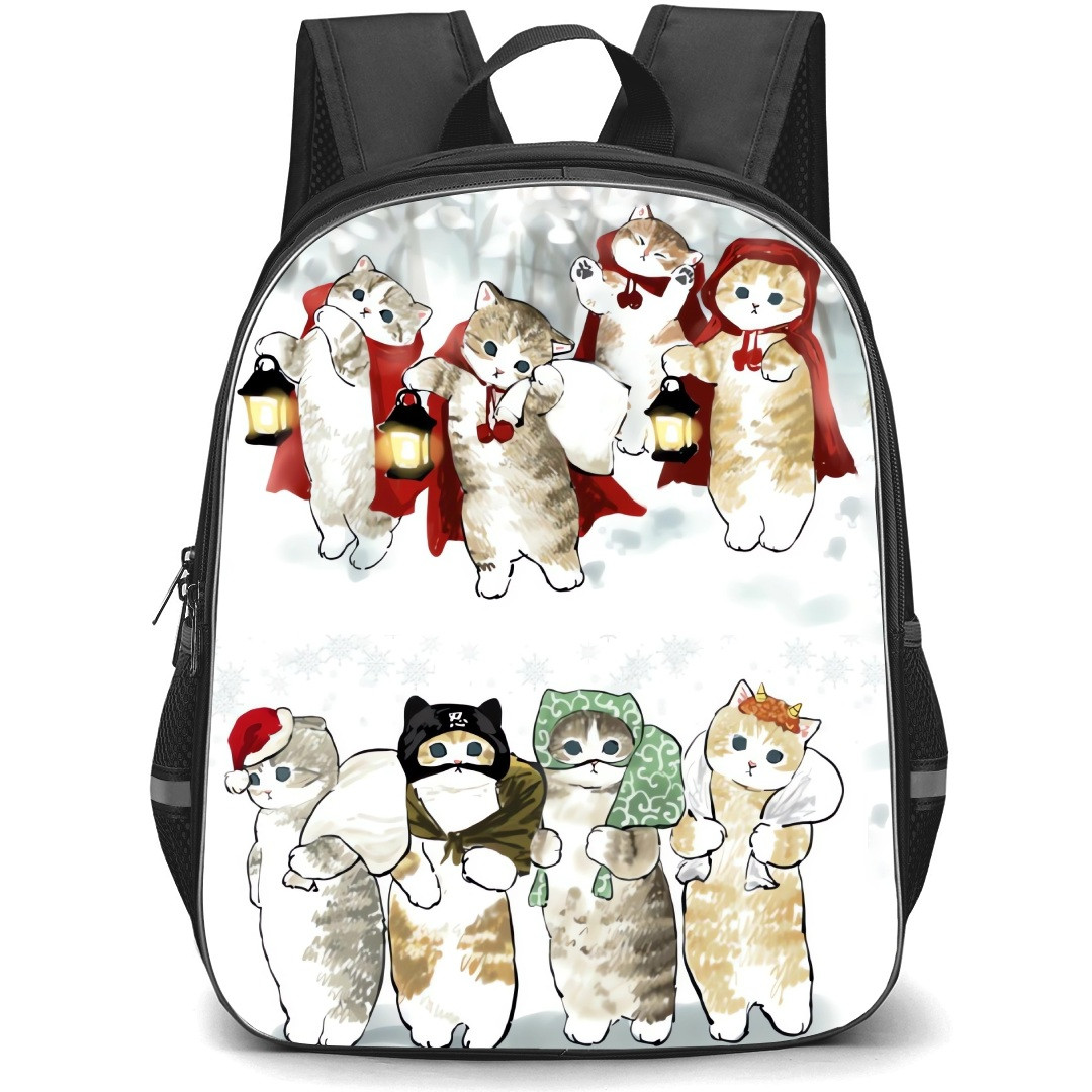 Mofusand School Backpack StudentPack - Characters Winter Costume Illustration