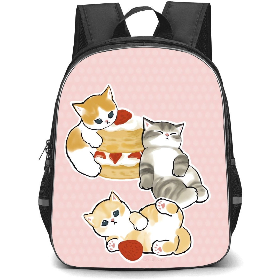 Mofusand School Backpack StudentPack - Dessert Cat Playing Illustration