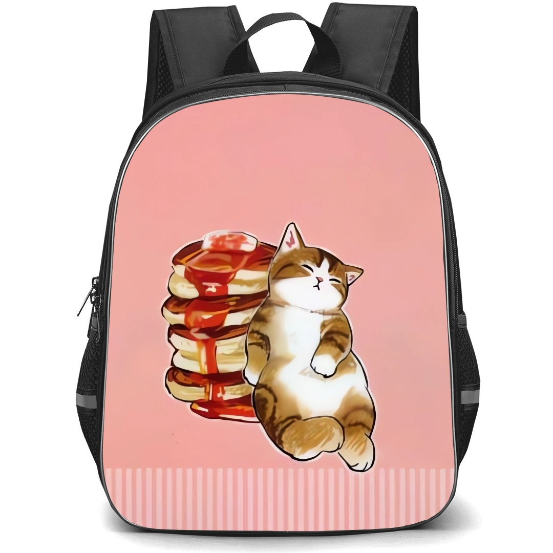 Mofusand School Backpack StudentPack - Dessert Cat Sleeping Portrait