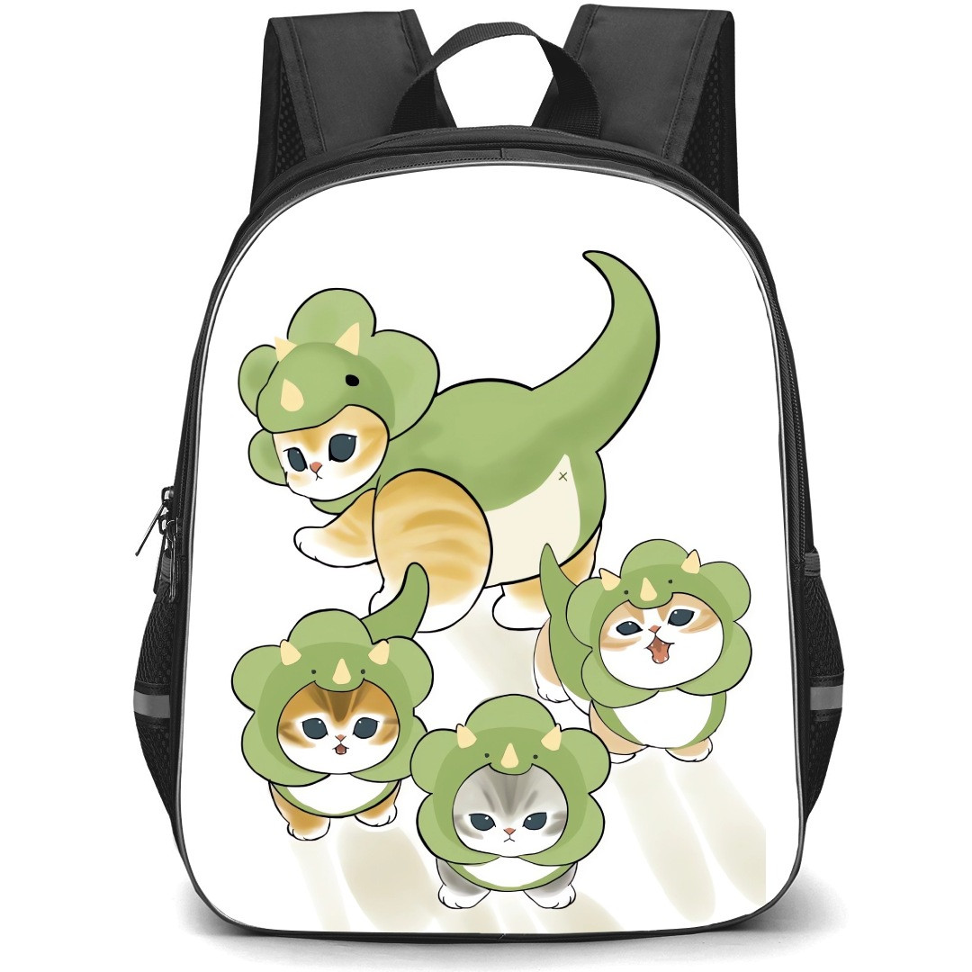 Mofusand School Backpack StudentPack - Dinasour Cat Illustration