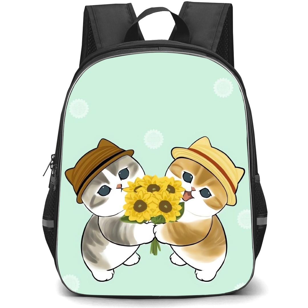 Mofusand School Backpack StudentPack - Flower Cat Illustration