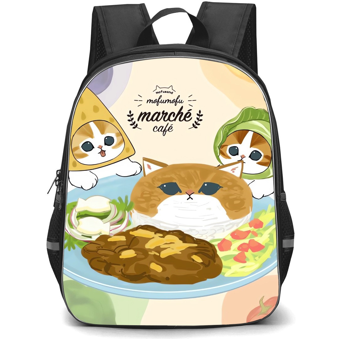 Mofusand School Backpack StudentPack - Mofumofu Marche Cafe Cheese