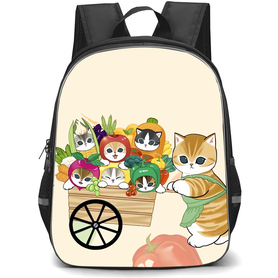 Mofusand School Backpack StudentPack - Mofumofu Marche Cafe Pushing Cart