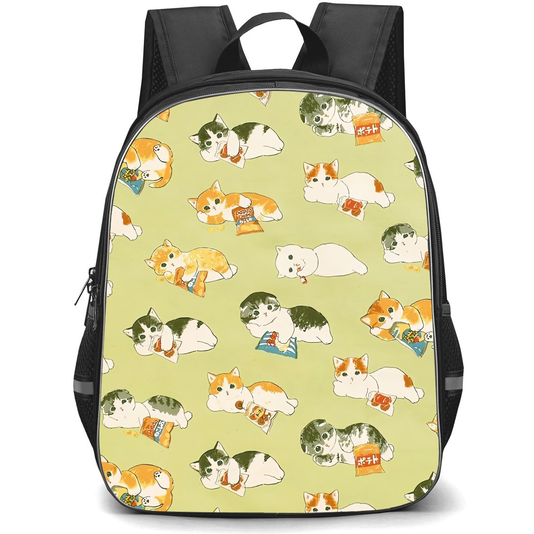 Mofusand School Backpack StudentPack - Snack Cat Pattern Art