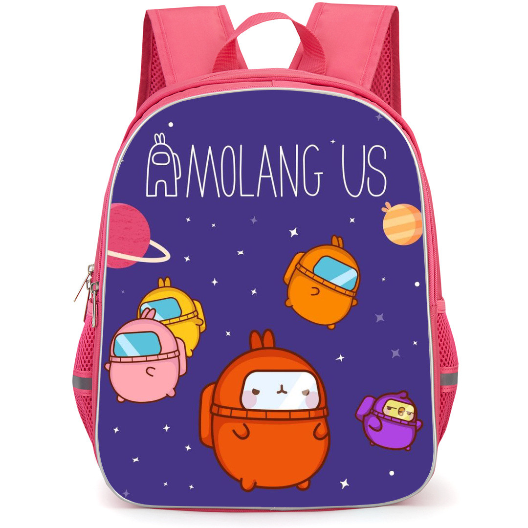 Molang Backpack School Bag StudentPack - In Space Among Us Poster
