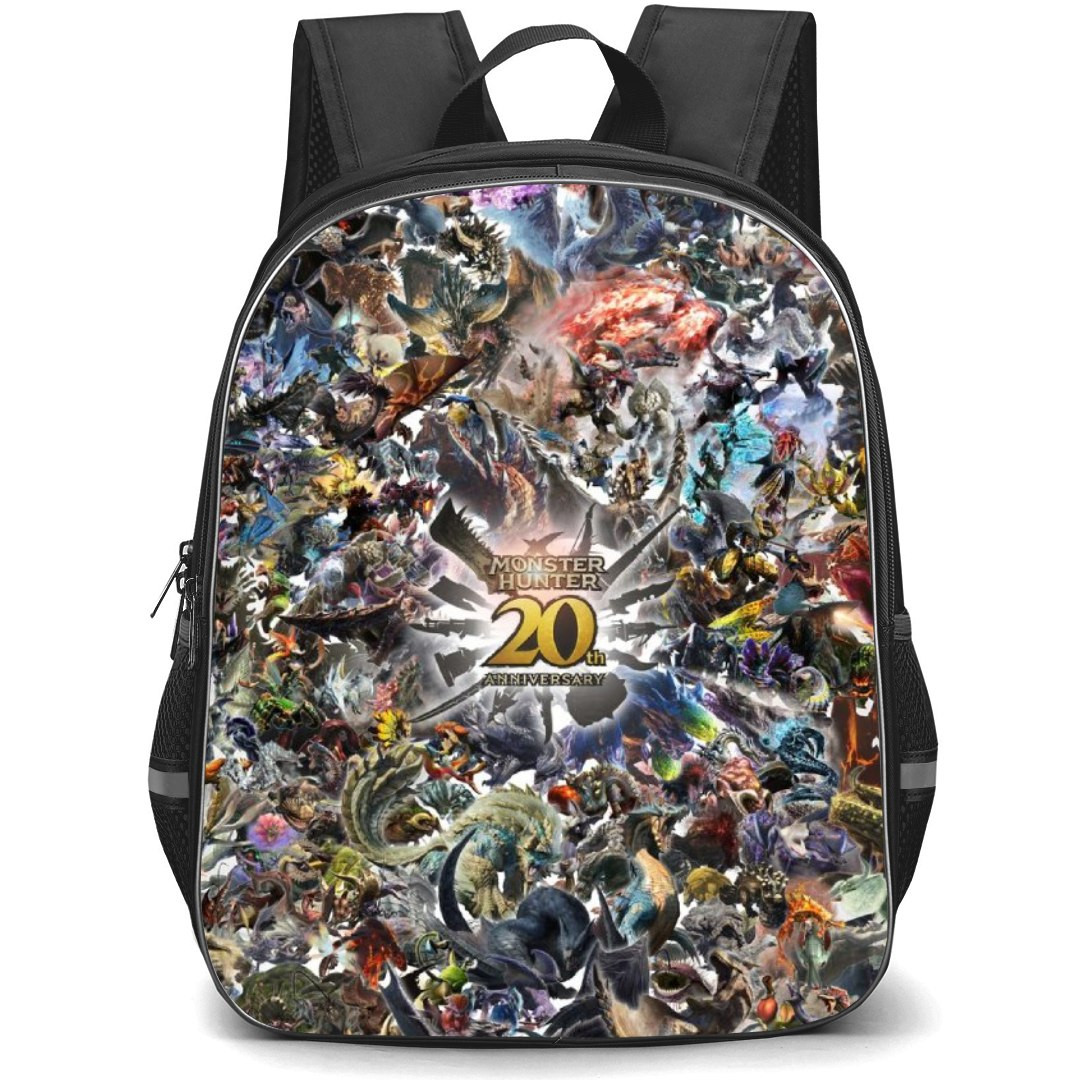 Monster Hunter Backpack Student Pack - 20th Anniversary Monsters Background