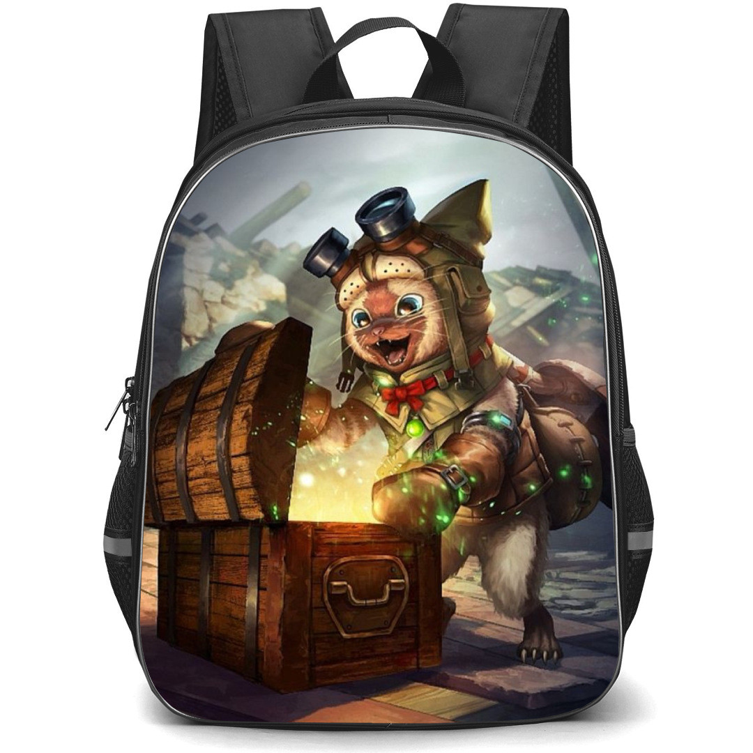 Monster Hunter Felyne Backpack Student Pack - Felyne Open Chestbox Illustration