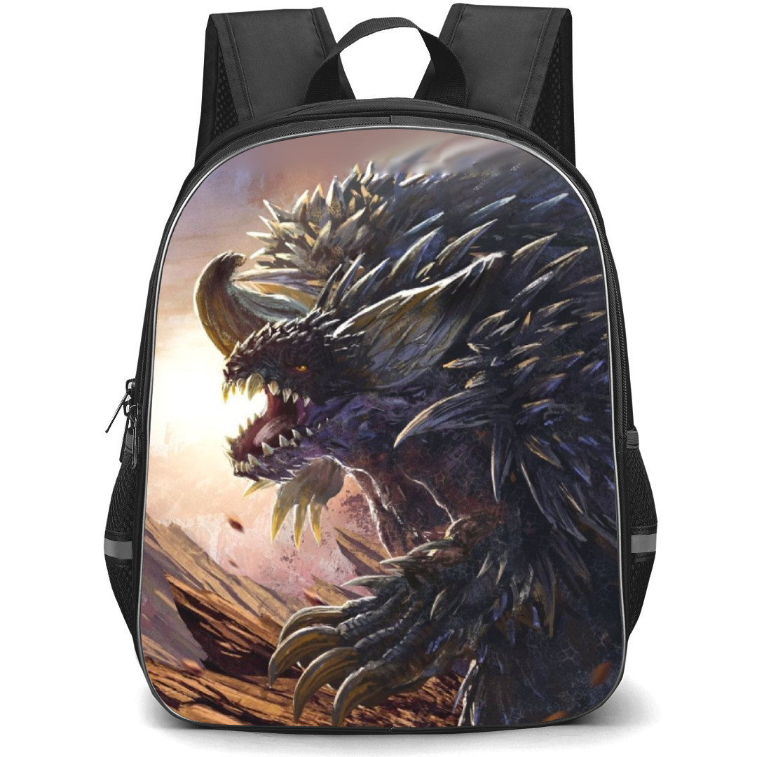 Monster Hunter Nergigante Backpack Student Pack - Nergigante Roaring 3D Illustration