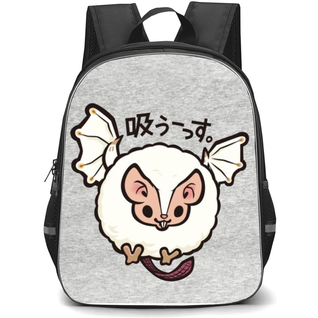 Monster Hunter Paolumu Backpack Student Pack - Paolumu Icon Chibi Art Grey Background