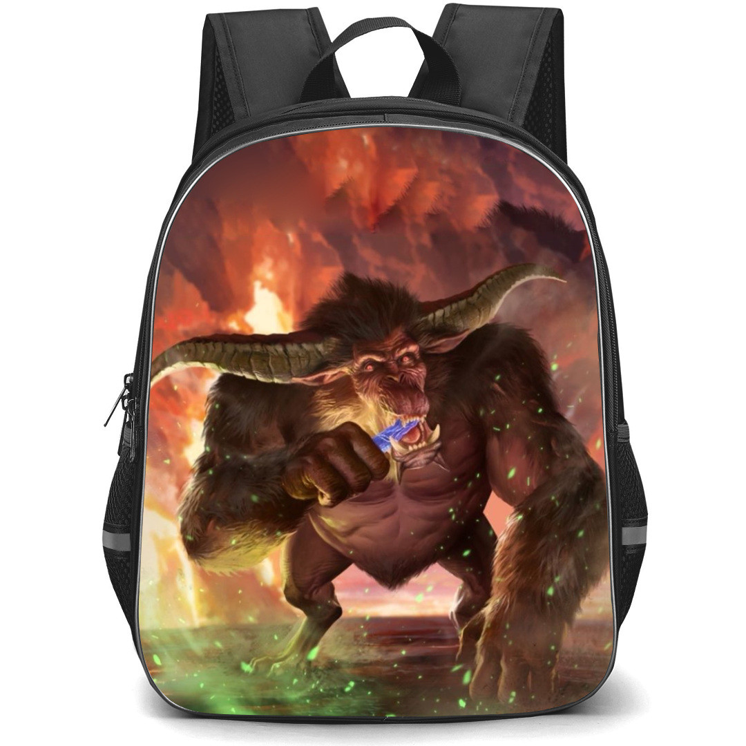 Monster Hunter Rajang Backpack Student Pack - Rajang Biting Weapon 3D Illustration