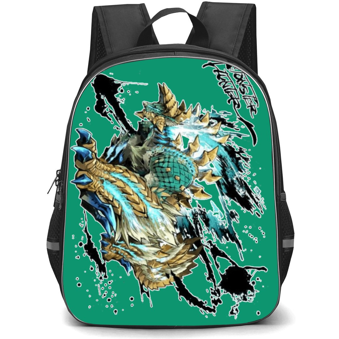 Monster Hunter Zinogre Backpack Student Pack - Zinogre Attacking Anime Sticker