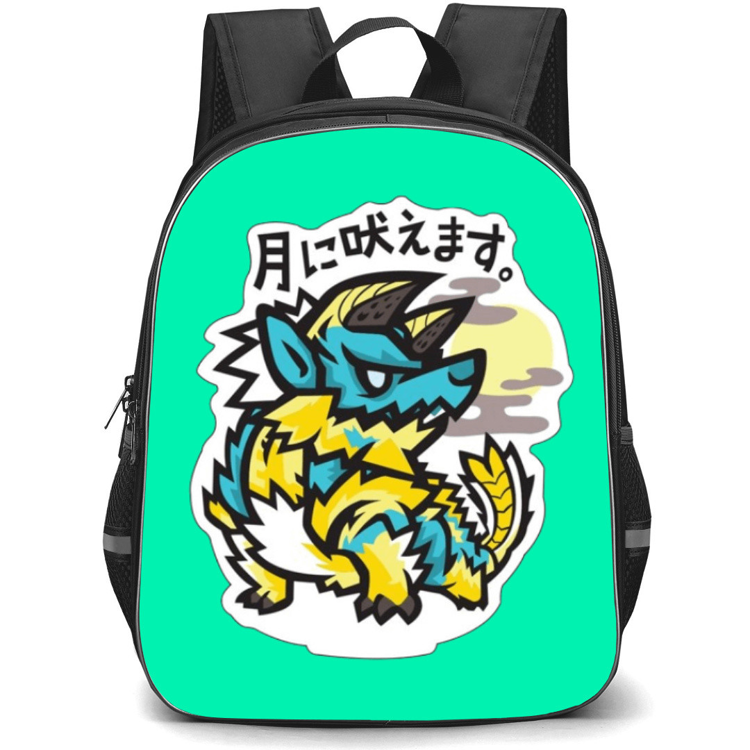 Monster Hunter Zinogre Backpack Student Pack - Character Icon Sticker