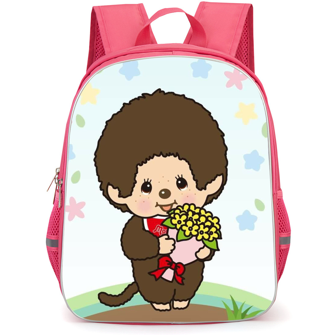 Monchhichi Backpack StudentPack - Monchhichi Cute Stickers with Sky for Gifts Your Vallentines
