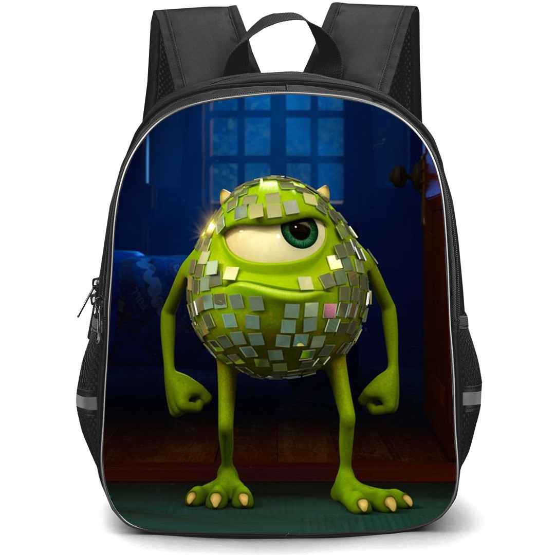 Monster INC Mike Wazowski Backpack StudentPack - Mike Wazowski Mirror Ball