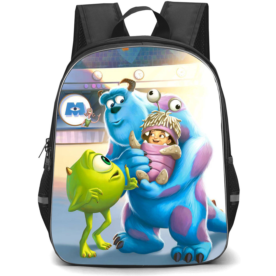 Monster INC Backpack StudentPack - Sulley Mike And Boo Shuuu