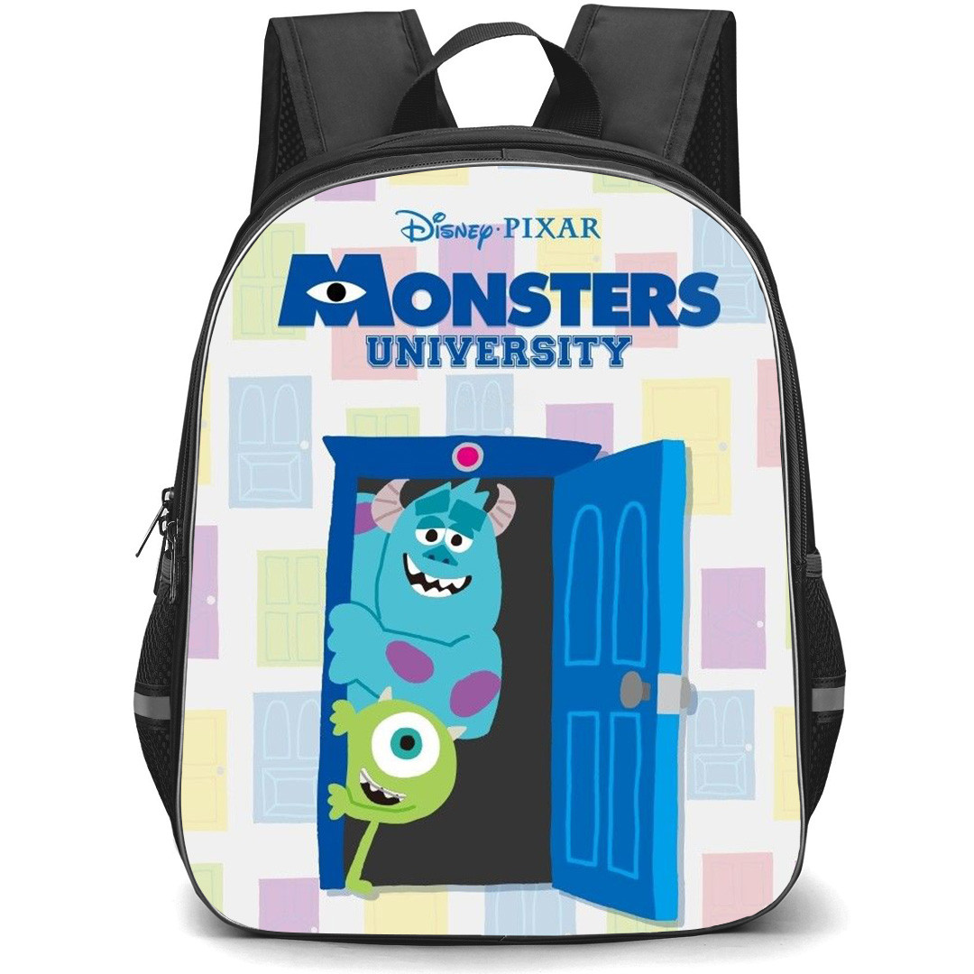 Monster University Backpack StudentPack - Mike And Sulley Behind The Door
