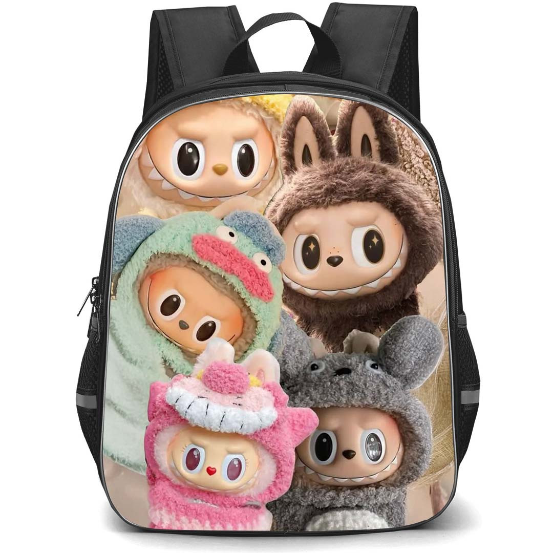 The Monsters Labubu Pop Mart Backpack StudentPack - The Monsters Labubu 3D Collage Poster