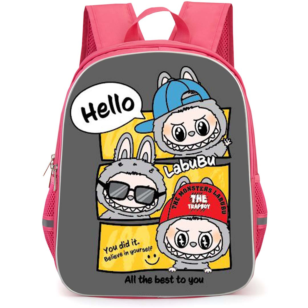 The Monsters Labubu Pop Mart Backpack StudentPack - The Monsters Labubu With Attitude Kawaii Design With Varied Styles Poster