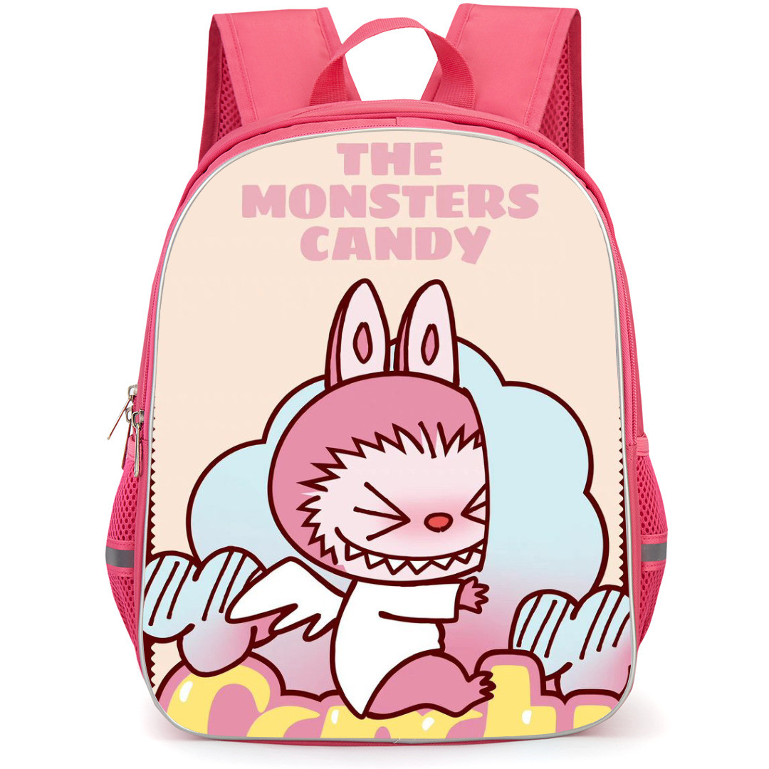 The Monsters Labubu Pop Mart Backpack StudentPack - Candy Floss Hugging Clouds