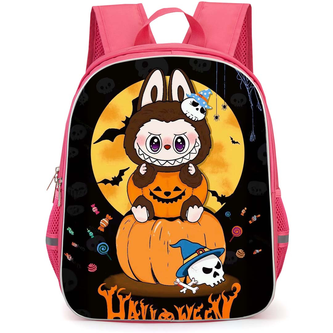 The Monsters Labubu Pop Mart Backpack StudentPack - The Monsters Labubu Illustration Art Halloween Poster