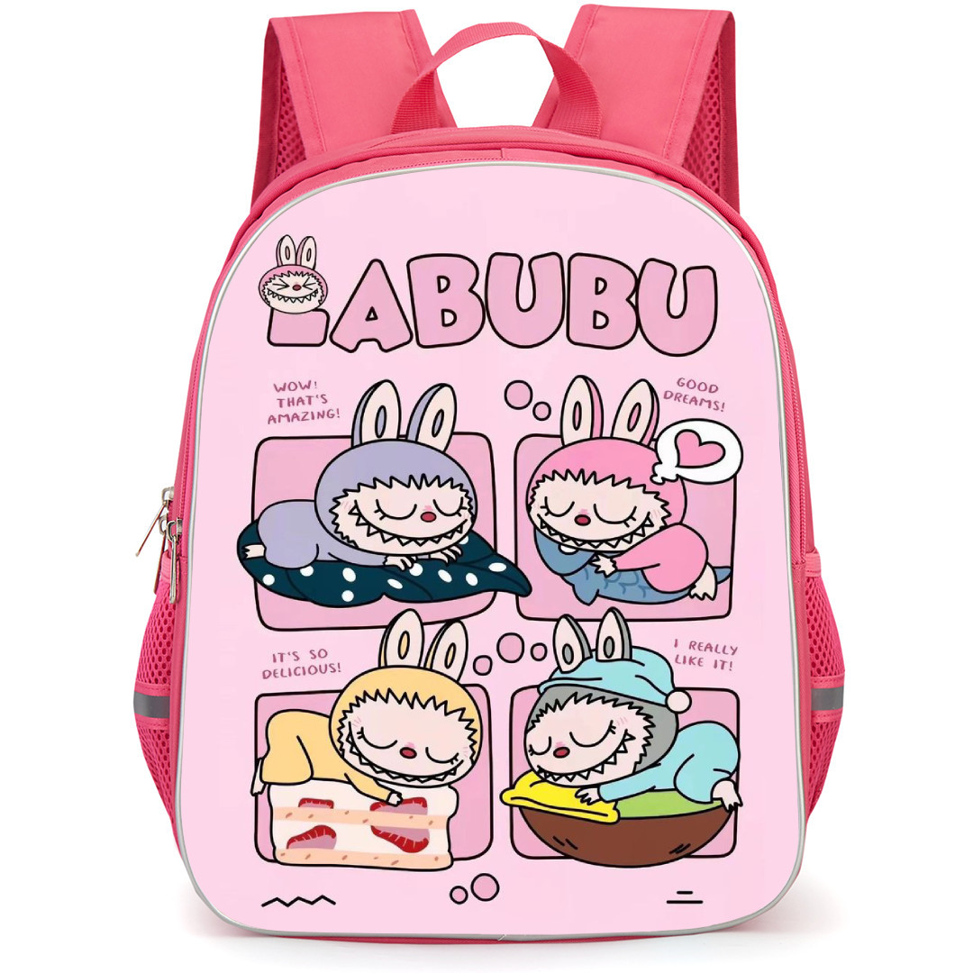 The Monsters Labubu Pop Mart Backpack StudentPack - Labubu Sleeping Good Dreams