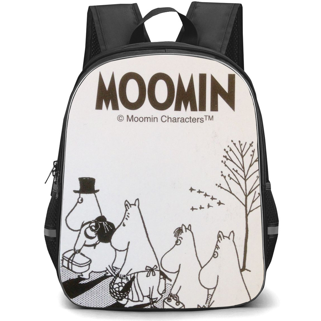 Moominvalley Backpack StudentPack - Characters Black and White Illustration