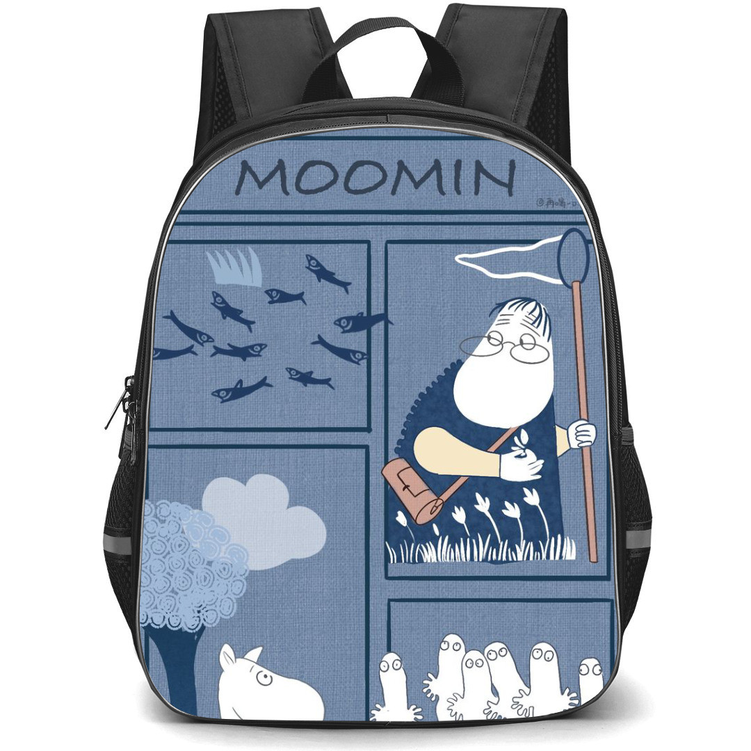Moominvalley Backpack StudentPack - Characters Comic Art Blue Background