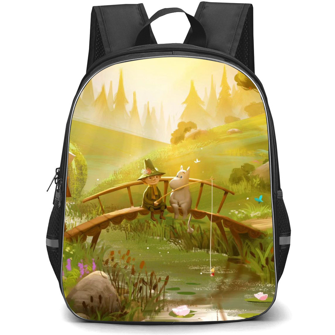 Moominvalley Backpack StudentPack - Characters Fishing Illustration