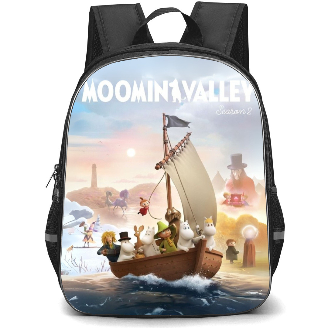 Moominvalley Backpack StudentPack - Characters Sailing Boat Illustration