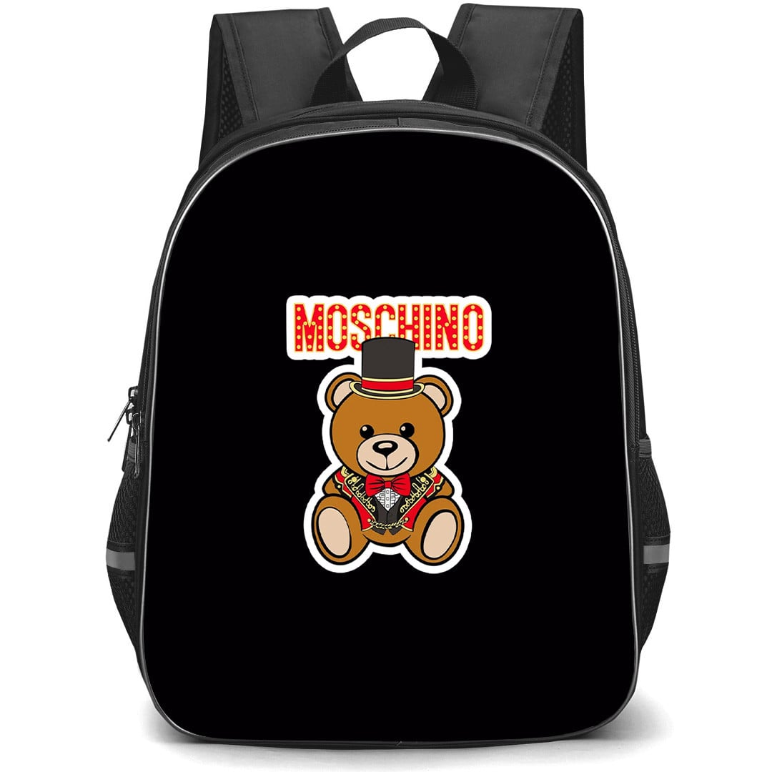 Moschino Backpack School Bag StudentPack - Moschino Teddy Bear Illustration Art Sticker