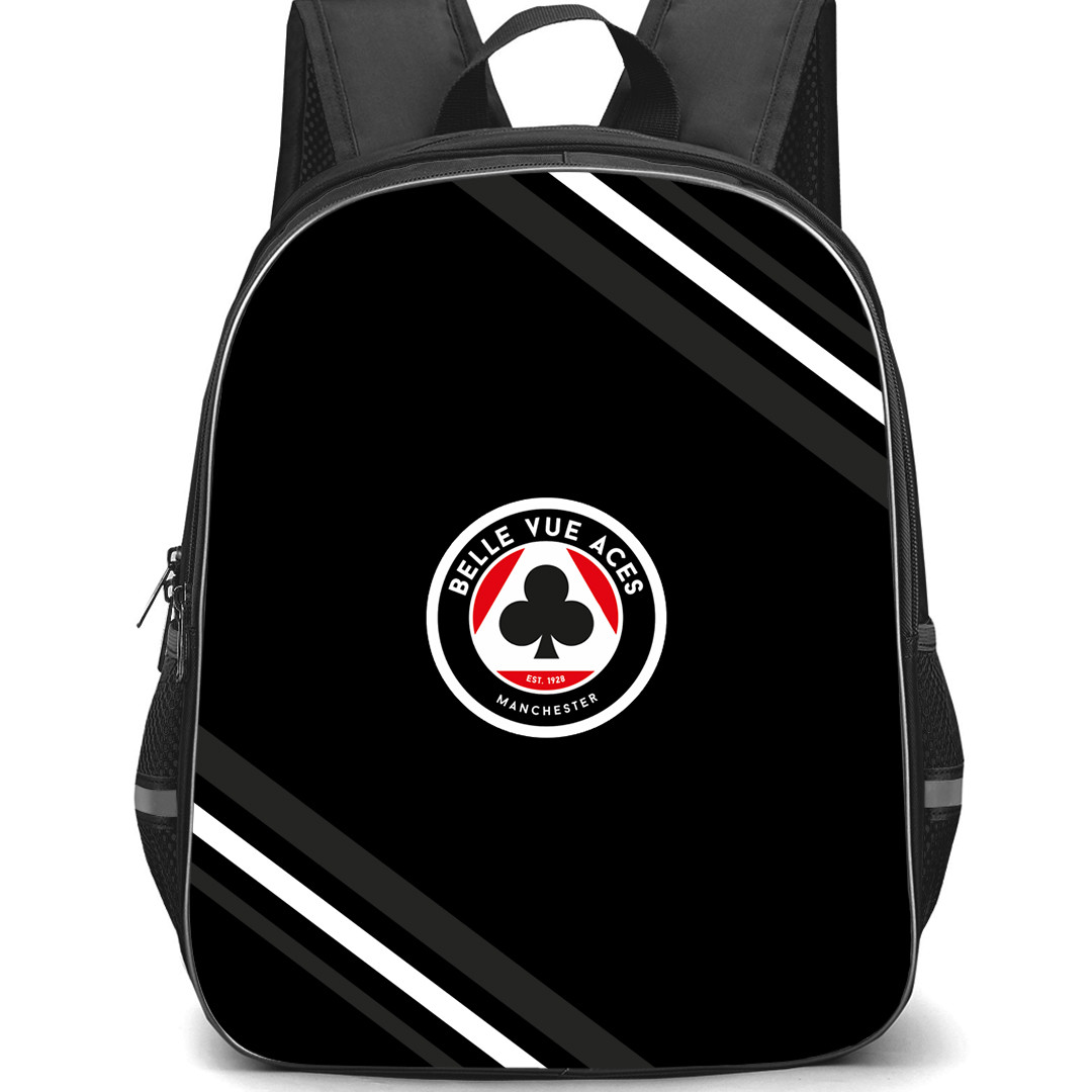 Belle Vue Aces Backpack School Bag StudentPack - Belle Vue Aces Large Logo With Stripe