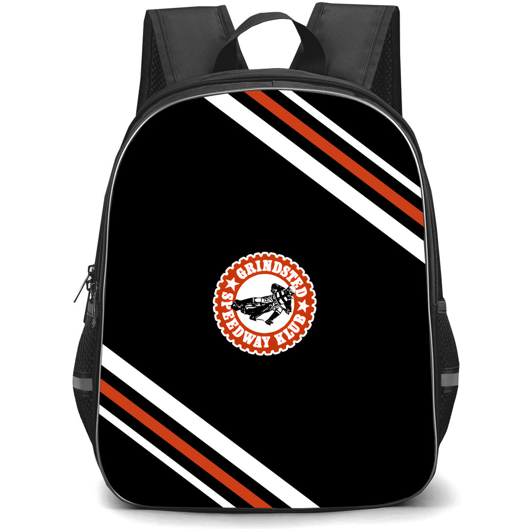 Grindsted Speedway Klub Backpack School Bag StudentPack - Grindsted Speedway Klub Large Logo With Stripe