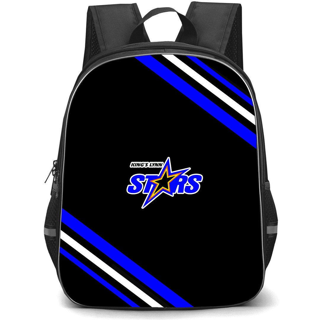 King's Lynn Stars Backpack School Bag StudentPack - King's Lynn Stars Large Logo With Stripe