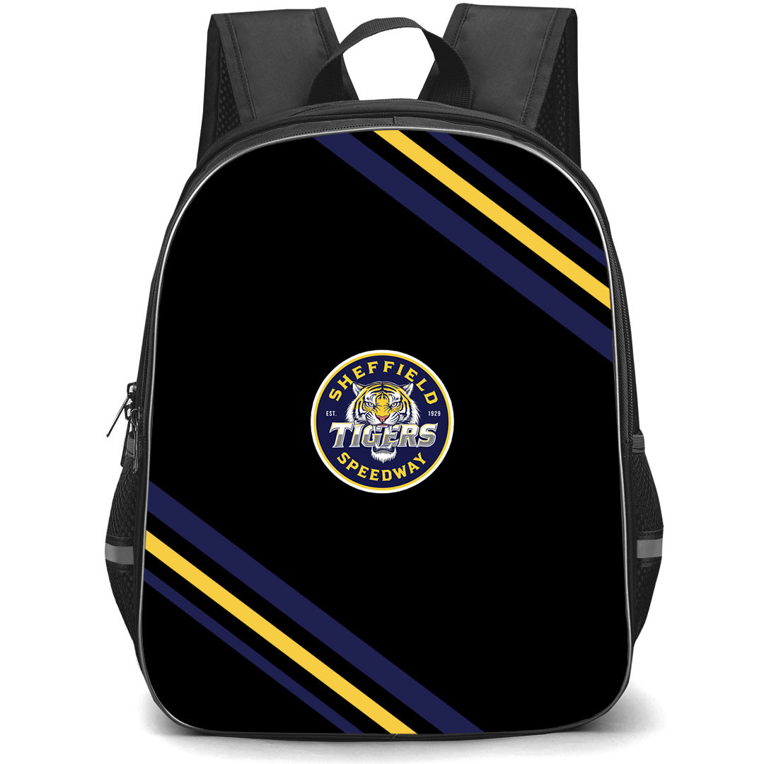 Sheffield Tigers Backpack School Bag StudentPack - Sheffield Tigers Large Logo With Stripe
