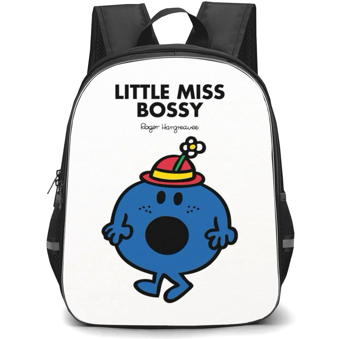 Mr Men Little Miss Bossy Backpack StudentPack - Mr Men Little Miss Bossy Illustration Art On White Background