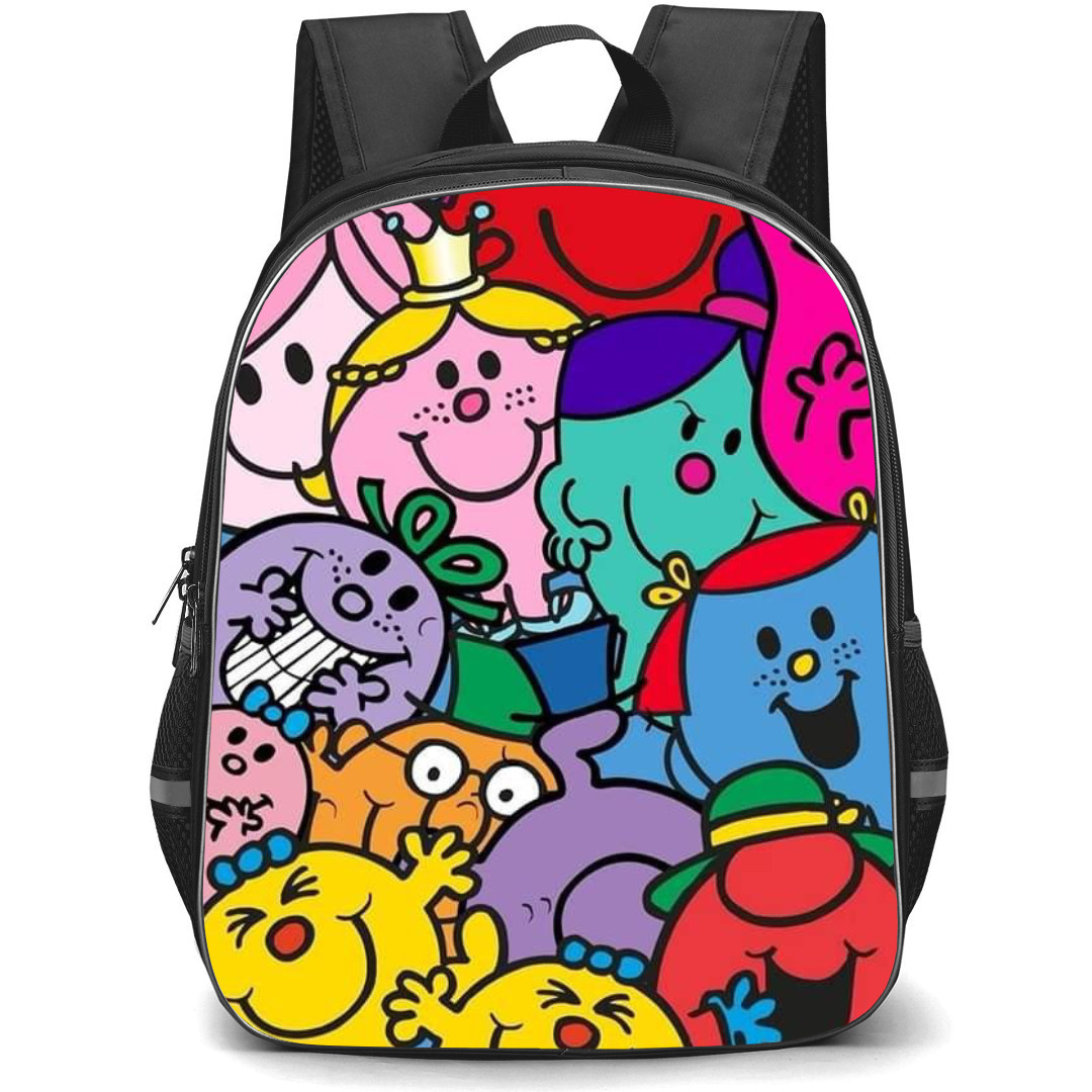Mr Men Little Miss Backpack StudentPack - Mr Men Little Miss Characters Collage Poster