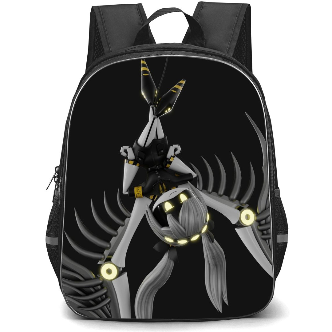 Murder Drones J Backpack StudentPack - J Up Side Down 3D On Dark Background
