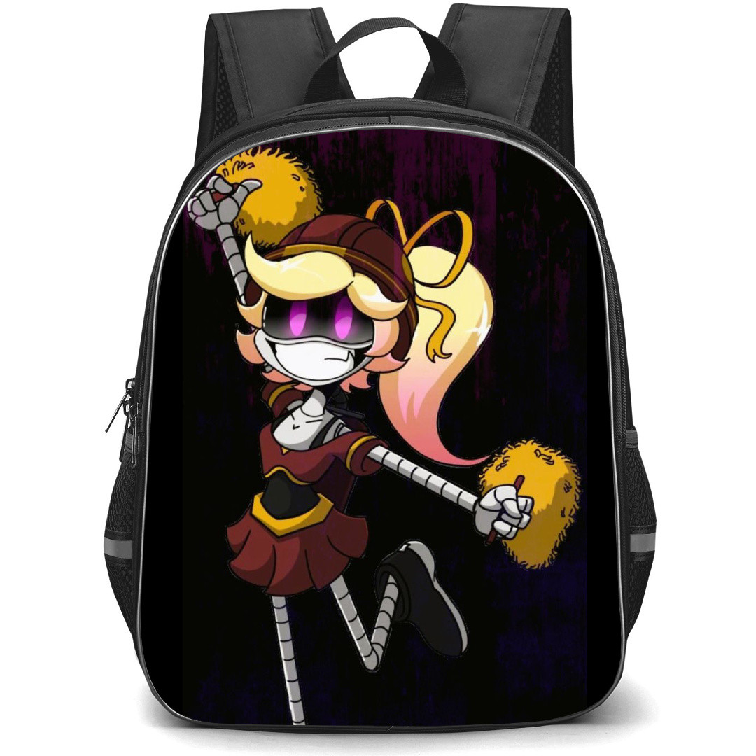 Murder Drones Lizzy Backpack StudentPack - Lizzy Cheerleader Girl On Dark Background