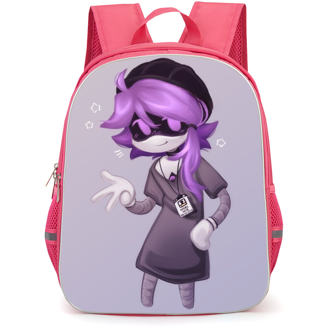 Murder Drones Nori Doorman Backpack StudentPack - Nori Doorman Purple Illustration Sticker