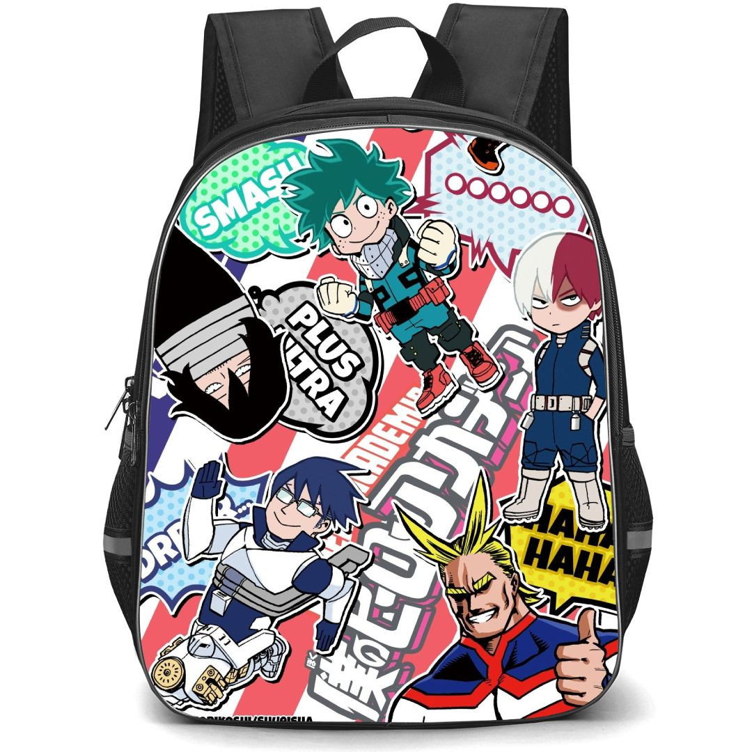My Hero Academia Backpack StudentPack - My Hero Academia Characters Cartoon Art Collage Sticker