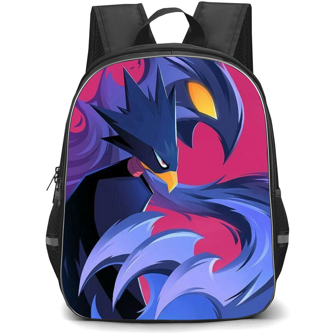 My Hero Academia Fumikage Tokoyami Backpack StudentPack - Fumikage Tokoyami Side Portrait Pop Art