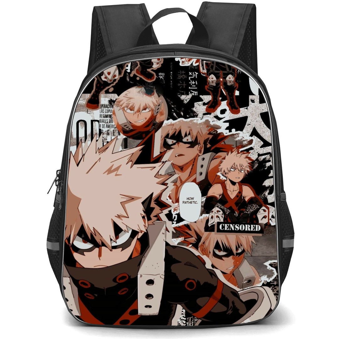 My Hero Academia Katsuki Bakugo Backpack StudentPack - Katsuki Bakugo Collage
