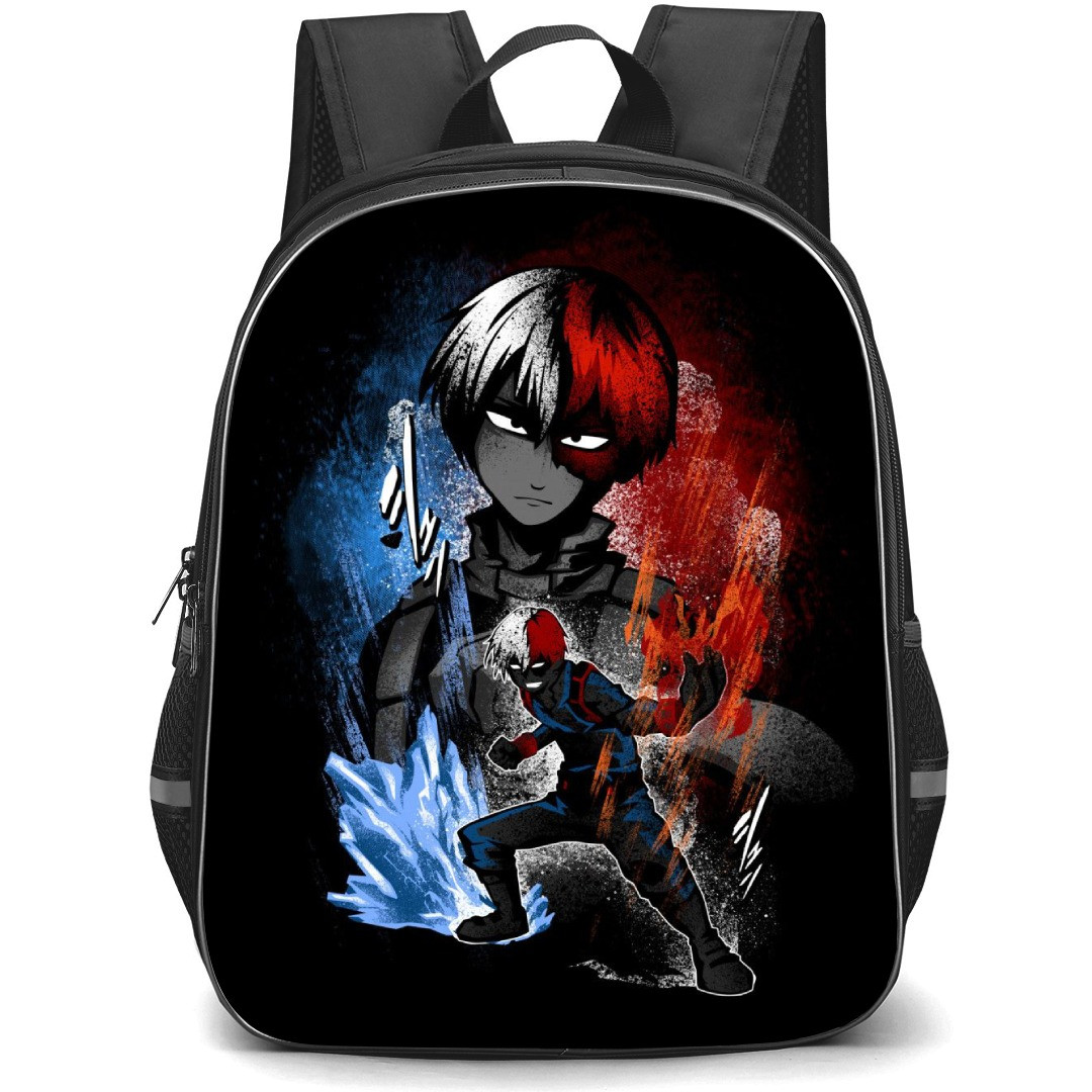 My Hero Academia Shoto Todoroki Backpack StudentPack - Shoto Todoroki Attack Mode Illustration