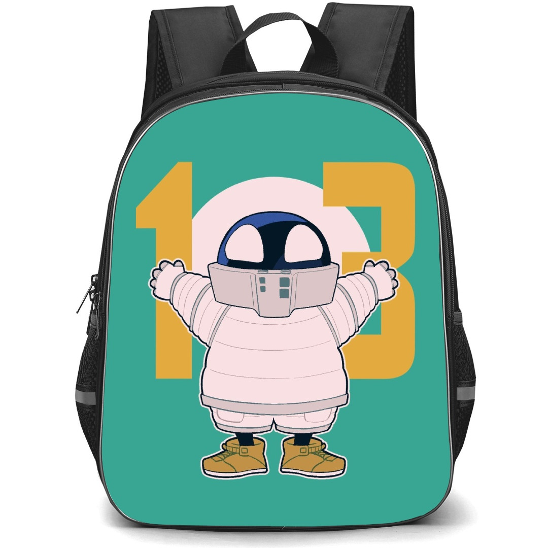 My Hero Academia Thirteen Backpack StudentPack - Thirteen Chibi Art On Mint Background