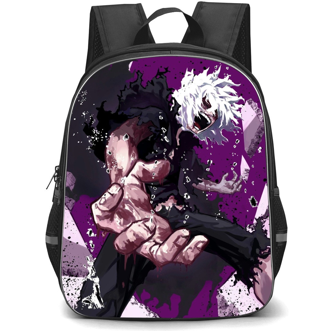 My Hero Academia Tomura Shigaraki Backpack StudentPack - Tomura Shigaraki Attack Mode On Purple Background