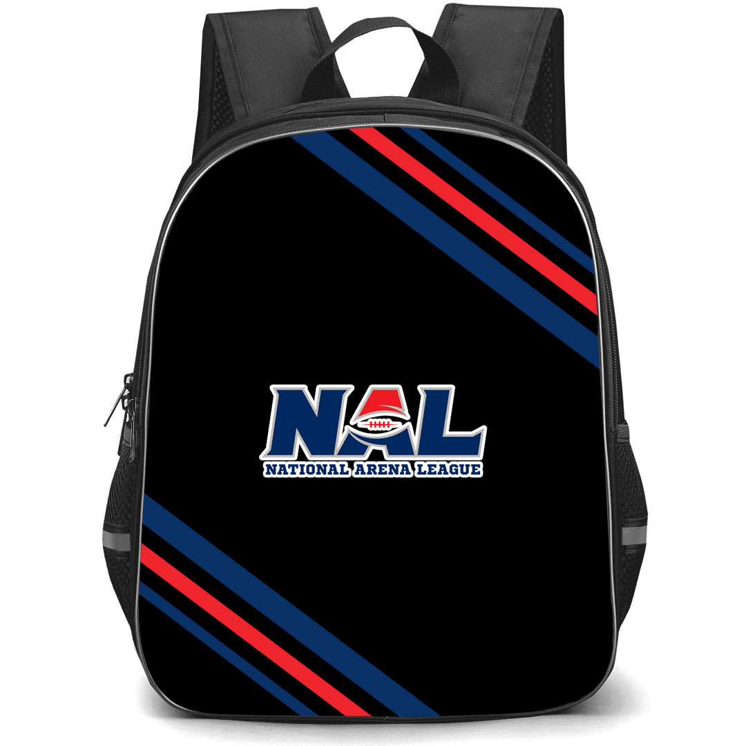 National Arena League Logo Backpack School Bag StudentPack - National Arena League Logo Large Logo With Stripe